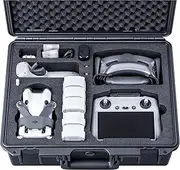 Lykus Titan MM420 Waterproof Hard Case for DJI Mini 4 Pro/Mini 3 Pro, Goggles 3/2/Integra, RC Motion 3/2, DJI RC2/RC/RC-N2/N1 and Accessories [CASE ONLY]