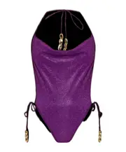 sparkling swimsuit XL,L,M Purple