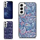 blue bandana Persian Poster For Samsung Galaxy Z Fold Flip 3 4 5 6 Flexible Case