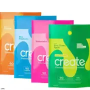 Create Creatine Monohydrate Gummies 90 ct-Watermelon & Apple & Orange& Raspberry