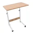 (31.5x15.7in Walnut Color)Sofa Bed Side Table Mobile Laptop Computer Desk AU