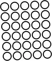 100Pcs Seal Ring Assortment for High Temperature Resistance Washers Oil UV Resistant Gaskets for Automotive Plumbing Repair Applications