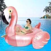 Giant Inflatable Flamingo Ride On Pool Float,blow Up Pool Floatie With Fast Valves Swimming Floating Raft, Lounge, Summer Party Decorations Toys For K