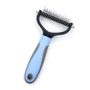 5pcs Pet Hair Removal Comb Double-Sided Undercoat Rake for Dogs & Cats-Shedding