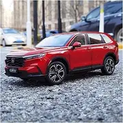 Scale Finished Model Car 1:18 Scale for Honda CR-V SUV Alloy Diecast Car Model Exquisite Replica Vehicle Static Display Collector Die-cast Vehicle(Red)