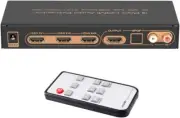 Compact HDMI Switch Audio Extractor 4K@30Hz - Enhance Your Entertainment Setup