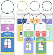 [O-Maraco] Cruise Luggage Tag Holder, 6Pack Clear Waterproof Cruise Luggage Tags for Royal Caribbean and Celebrity Ships, Cruise Essential Travel Accessories for 2024-2025