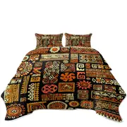 Aztec Native American Symbols Coverlet