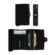 Secrid Twinwallet Compact RFID Wallet - Black Crisple
