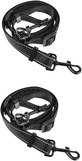Ipetboom 2pcs Upgraded Dual Dog Leash Double Dog Lead for Large Dogs Professional Dog Double Lead Rope Easy One-Hand Control for Outdoor Activities