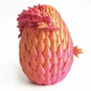 Dragon Egg Red Mix Gold Surprise Egg Toy with Flexible Dragon 3D Printed Gift Articulated Dragon Egg Fidget Toy