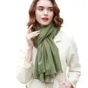RIIQIICHY Scarfs for Women Pashmina Shawl Wraps for Evening Dresses Women Green