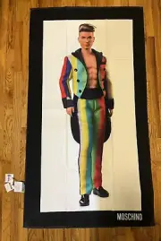 Moschino Jeremy Scott Vintage Ken Barbie Beach Towel New With Tag! Collectible!