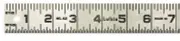 Crescent 1-1/4" x 3' Steel Rule - 623FTN , Black