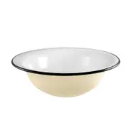 Urban Style Enamelware 32cm Round Basin Soup Salad Bowl Fruit Container Cottage