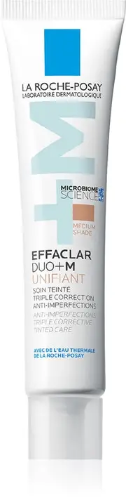 [La Roche Posay] La Roche-Posay Effaclar Duo+M Unifiant Light Toning Cream Hydrating Effect Medium Color 40 Ml