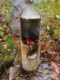在飛比找Yahoo!奇摩拍賣優惠-瑞典火炬 木頭焚火台 驅蚊 營火 木碳 木頭 露營/瑞典火炬