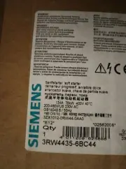 3RW4435- 6BC44 NEW SIEMENS 3RW4435-6BC44 SIRIUS Soft Starter 75kW 3RW44356BC44