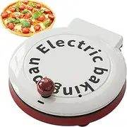 23Cm/9in Electric Pizza Maker, Portable Oven, 1000W High Power, 2.5-3.5Cm Suspension Distance, Non-Stick Coating, Double-Sided Heating, One-Button Switch, Suitable for Pancakes, Fried Rice