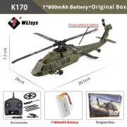 K170 RC Helicopter 2.4G 6-Aixs Gyroscope 4CH Altitude Hold Optical Flow Remote C