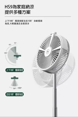 【台灣現貨新升級】可遙伸縮風扇 落地風扇 水冷扇 USB充電風扇 迷你便攜折疊風扇 加濕補水噴霧風扇 (7.4折)