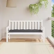 VRAXO Garden Bench Cushion Anthracite 150x50x7 cm Oxford Fabric -2.35KG,361602