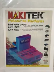 Naki Tek video game Storage Device print ad wall art Ephemera