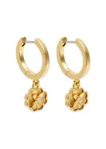 Kate Spade New York Heritage Bloom Gold-plated Hoop Earrings ONE SIZE