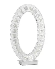 Finesse Decor Oval Crystal Extravaganza Table Lamp