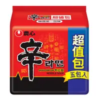 在飛比找PChome24h購物優惠-農心 辛拉麵5入-超值包(600g)*8組