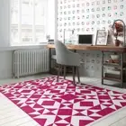 Sundance' Southwestern Non-Slip Indoor/Outdoor Rug Pink 2' x 3'