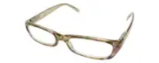 Calabria Dora Round&Oval Designer Blue Light Block Glasses 50 mm in Lemon Yellow