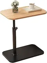 C Table Furniture, Rotating End Table, Sturdy Small Couch Table, Bedside Laptop Table with 360 Degree Rotating Design for Small Spaces, Living Rooms, and Bedrooms (1 Piece)