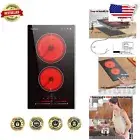 Sleek Electric Ceramic Cooktop - 12-Inch, 220V, Timer & Child Lock Protection