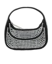 Caia Micro rhinestone-embellished mini bag One size Black