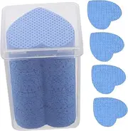 DECOMELODY 200pcs Heart Shaped Cotton Wipes for Gentle Makeup and Nail Polish Removal Travel Friendly Gel Cleaner for Eyelash Extension and Professional Use