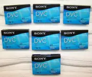 7- New Sony DVC Premium Digital Video Cassettes Factory Sealed DVM60PRR