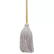 Boardwalk� Mop Head, Cotton, Cut-End, White, #32 Handle Deck, 6/Carton