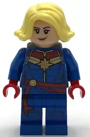 Lego New Captain Marvel Bright Light Yellow Hair Figure