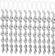 12PCS Bird Scare Rods 12" Reflective Twisting Spiral Deterrent for Garden Outdoo