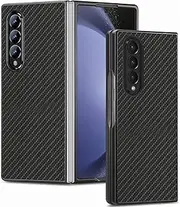 [RUNGOS] for Samsung Z Fold 4 Case [Slim Fit] [Carbon Fiber Texture] [Support Wireless Charging] Sturdy Protective Case for Samsung Galaxy Z Fold 4 Case, Lightweight Phone Bumper Cover 2022