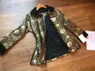 gold black jacket whimsigothic metallic quilt swiftie old money winter cardigan