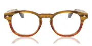 Croon Bowie Havana Red Multifocus Men's Glasses Tortoiseshell Size +1.00 - Private Health Rebate - Blue Light Block Available