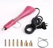 Applicator Wand Heat Gun for Hot Fix Rhinestone Crystal Tool (Pink)