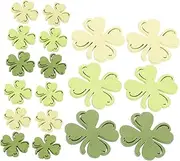 TOBBOMEY Wooden Irish St. Patricks Day Shamrock Cutout Decorations Lucky Adornments for Home Party