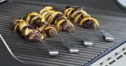 Weber Style Skewer Set Model 6726 Stainless Steel 4 Skewers NEW HTF Home Depot