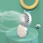 Plastic Desk Fan Hand-Held USB Electric Fan Rechargeable Mini Fan