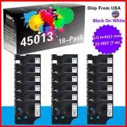 18PK 45013 Black on White D1 Tape for LabelManager 300 160 280 420P 155 150 200