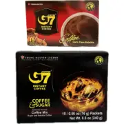 1 PACK Trung Nguyen G7 Instant Vietnamese Coffee Mix - 15 Sachets - You Choose