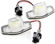 Wivplex 2pcs License Plate Lights Assembly For Crv For Odyssey, for JAZZ, for Hrv Frv CR-V Stream 12V SMD Number Lamp Xenon White 6000k Car Number Plate Light